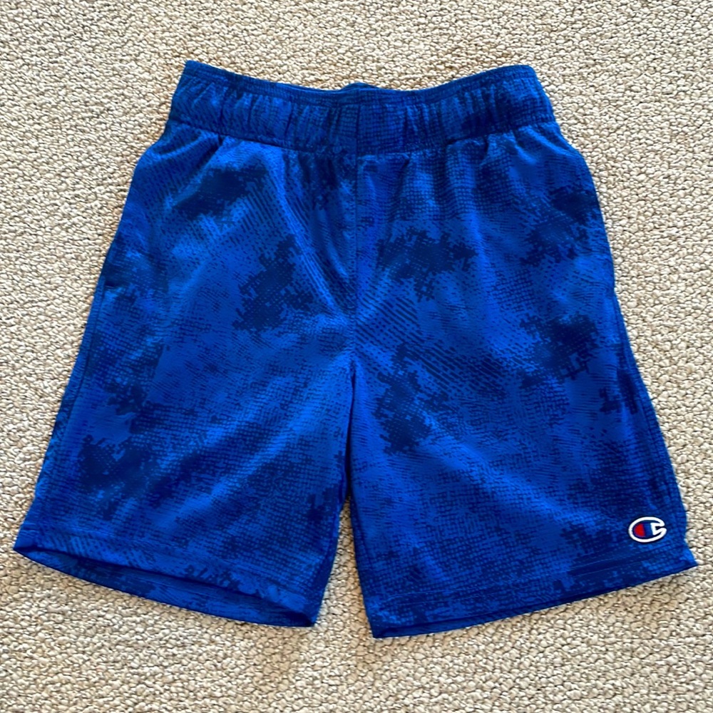Champion Boys Athletic shorts  size large (14/16). Blue